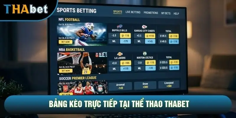 Bảng kèo trực tiếp tại thể thao THABET Bảng kèo trực tiếp tại thể thao THABET
