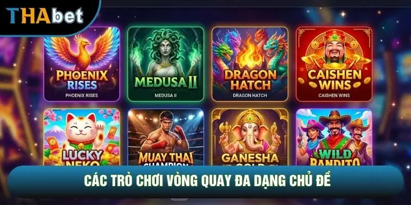 Các trò chơi vòng quay đa dạng chủ đề Các trò chơi vòng quay đa dạng chủ đề