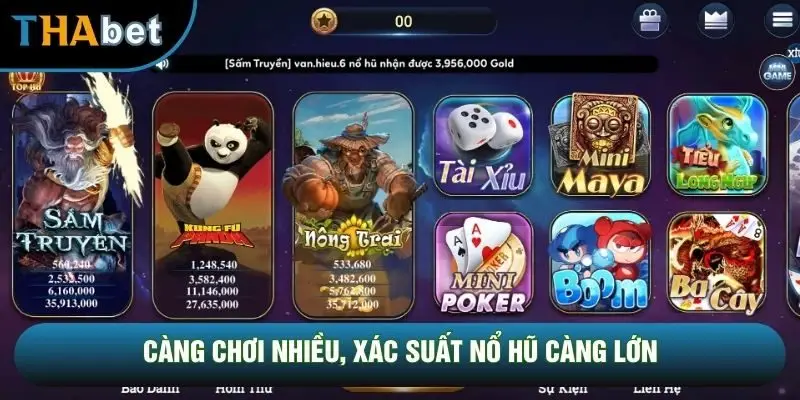 Càng chơi nhiều, xác suất nổ hũ càng lớn Càng chơi nhiều, xác suất nổ hũ càng lớn
