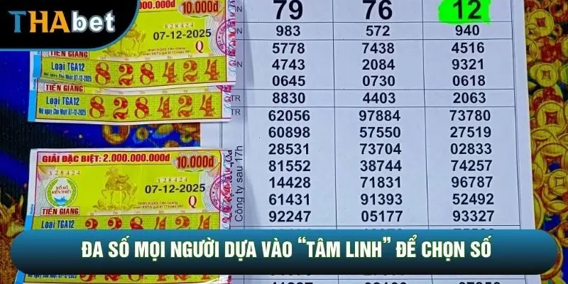 Đa số mọi người dựa vào “tâm linh” để chọn số Đa số mọi người dựa vào “tâm linh” để chọn số