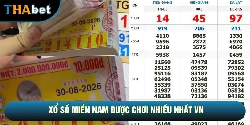 Xổ số miền Nam được chơi nhiều nhất VN Xổ số miền Nam được chơi nhiều nhất VN